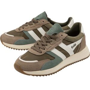 EUC Gola Classic Women’s Chicago Sneakers - Women’s 9, Khaki/Cappuccino/OffWhite